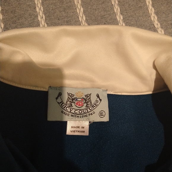 Y2K Juicy Couture Teal Womens Jacket Size XL - Picture 4 of 4